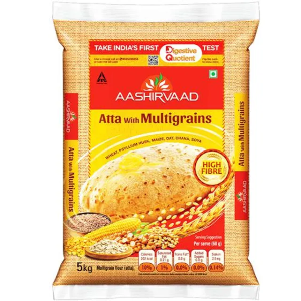 Aashirvaad Multigrains Atta High Fibre, 15 KG