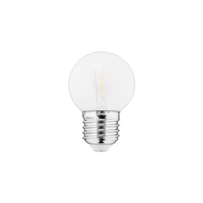 LED Bulb 1W G45 240V 50Lm 2700K PC frosted FILAMENT