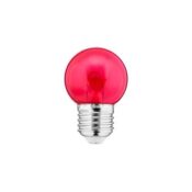 LED Color Bulb 1W G45 240V 10Lm PC red clear FILAMENT U