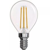 LED bulb E14 230V P45 4W 465lm, FILAMENT, warm white, 2700K, EMOS