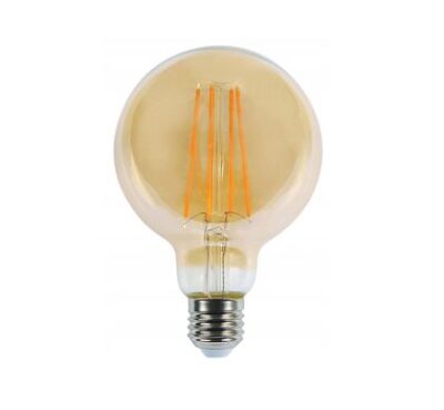 LED bulb E27 230V ST64 1W, 55lm, FILAMENT, amber white 2200K, ORO
