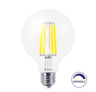 LED bulb E27 230V G95 8W 806lm, FILAMENT, warm white 2700K, dimmable
