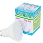 LED bulb GU10 230V 3W 240lm 3000K, LEDOM
