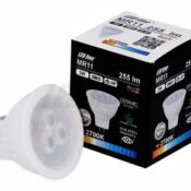 Led spotlight MR11 10-14V AC/DC, 3W 255lm, warm white, LEDIN